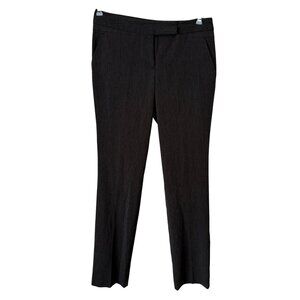Worthington Womens Modern Fit Pinstripe Dress Pants Size 6 Black/Gray